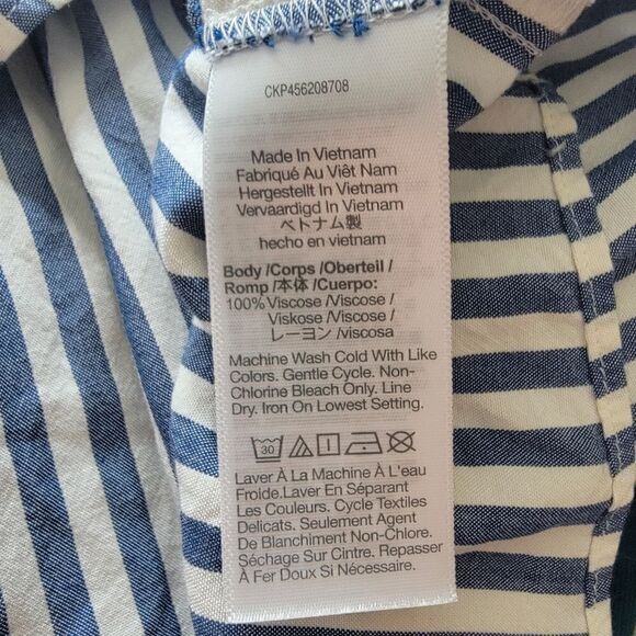 Madewell Monterey Striped Top with Balloon Sleeve. Size S. - Picture 7 of 10